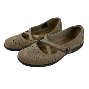 Cobb Hill By New Balance CAG16LN 9M Criss Cross Mary Jane Brown Comfort Shoes